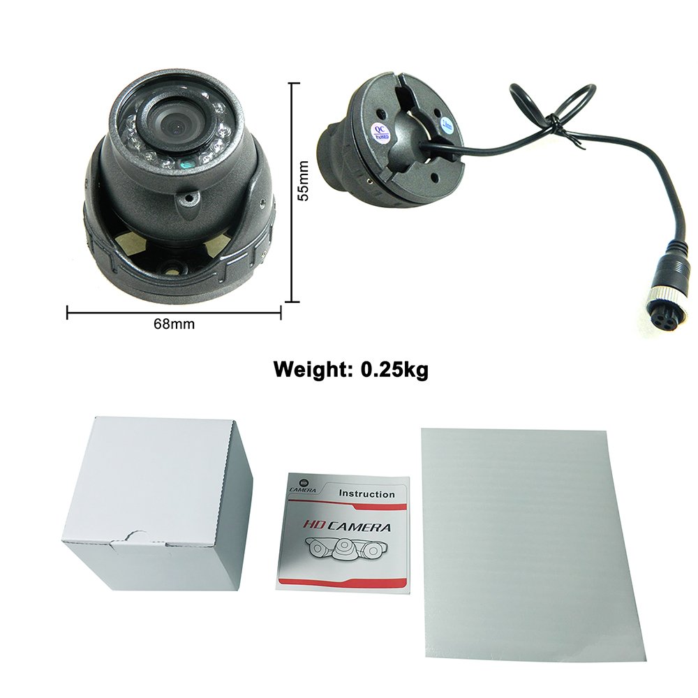 HYFMDVR IP65 2.0MP Mini IP Network Surveillance Truck Side View Security Camera