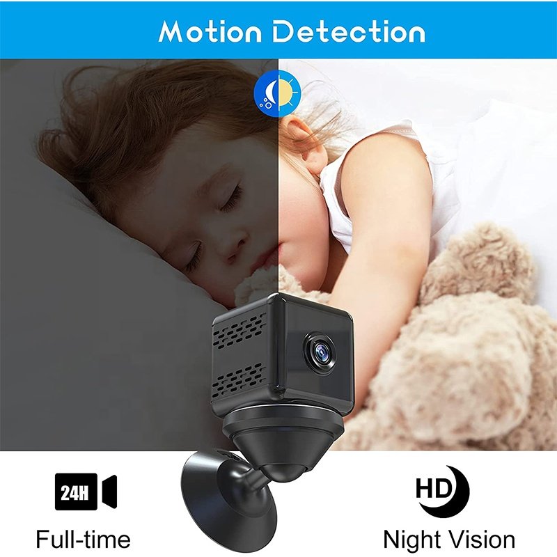 QZT Mini Wifi Camera Smart Home Smallest Camera Full Hd 1080p Micro Camcorder Small Wireless Infrared Cctv Camera