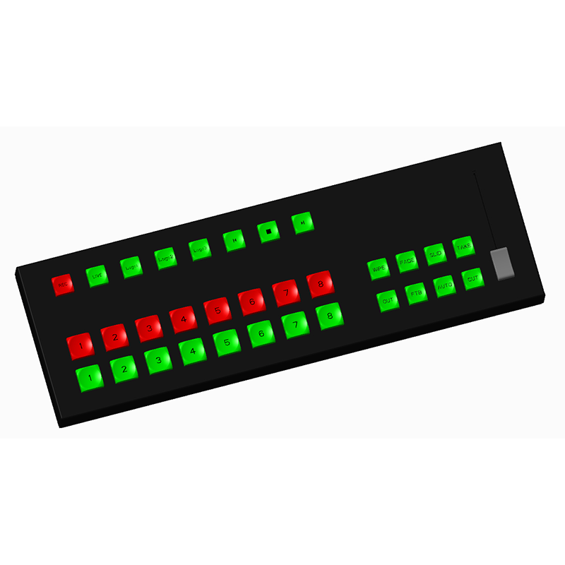 8 HD MI Multi view recording video mixer switcher live streaming broadcast video switchers controller keyboard