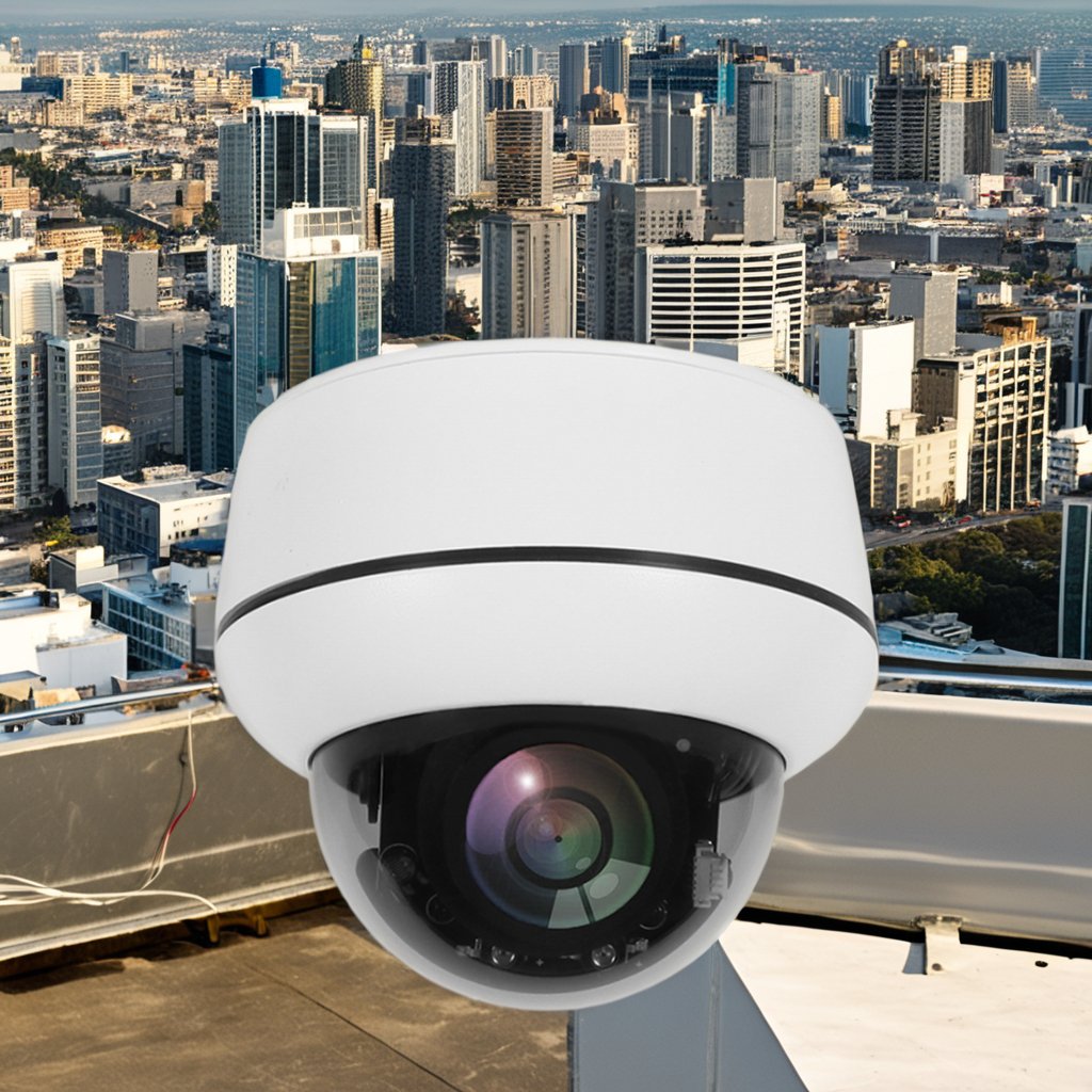 Outdoor 5MP POE Network Camera 5X Optical Zoom Dome Camera IR 60m Poultry Farm Fish Pond security