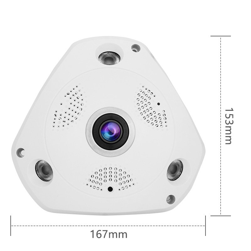 Analog 4in1 2MP 5MP 8MP TVI AHD Panoramic 1.7mm 1.44mm Fisheye Camera CCTV For PC for Phone