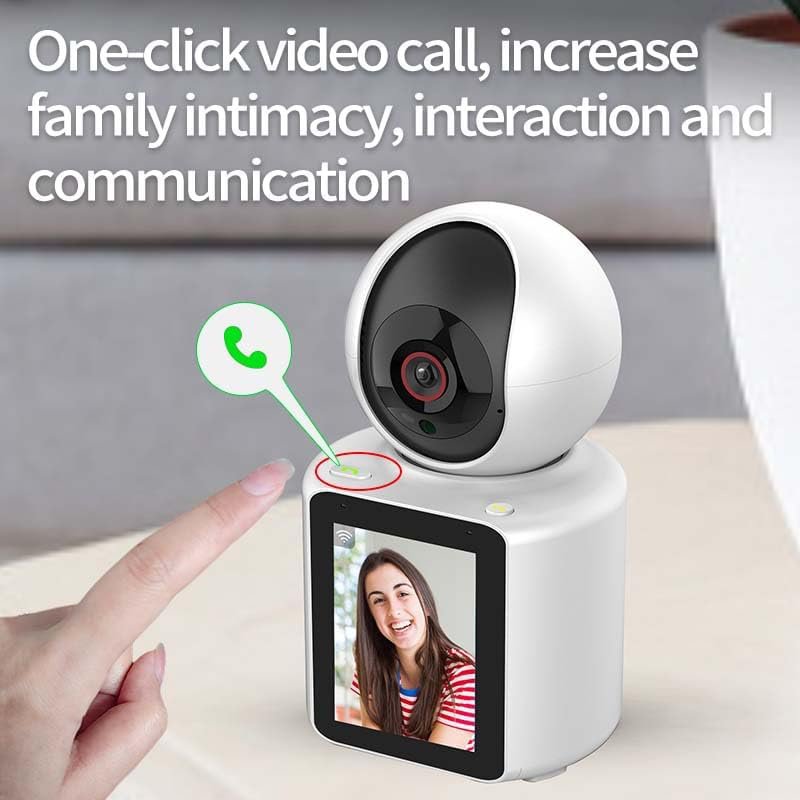 2023 New product video calling smart camera with 2.8 inch IPS screen PTZ network camera for home security cctv camera