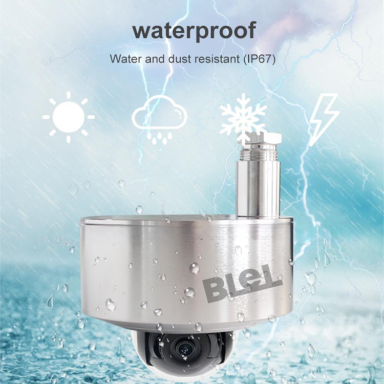 High-speed Stainless Steel Explosion-proof 360 Camera 4MP Built-in Hik Mini Camera Support PoE Hik- App Security Camera
