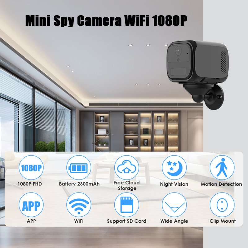 HD 1080P mini camera wifi Real Time Recording APP Remote Monitoring mini camera video recorder