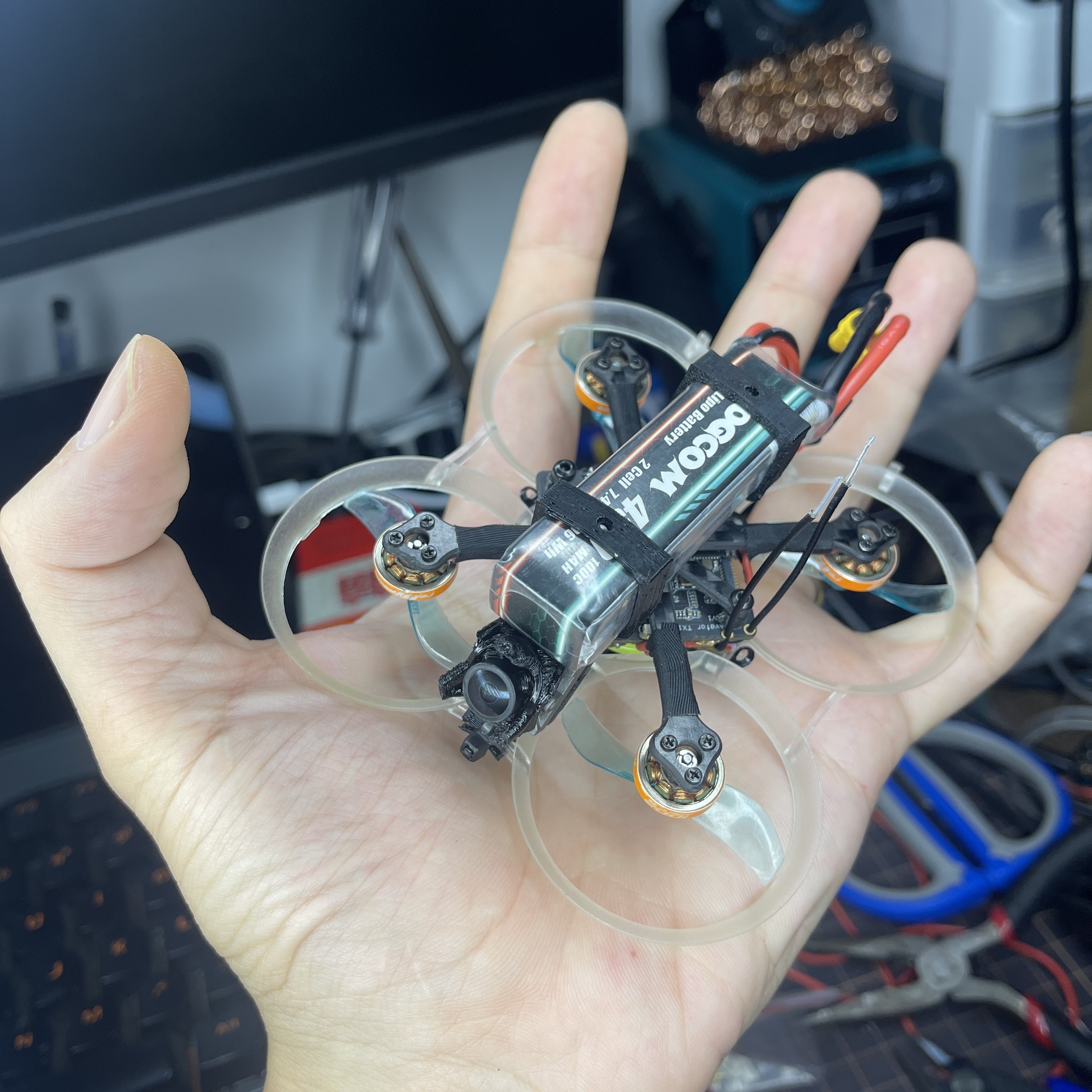 ACK75 FPV Freestyle Drone Carbon Fiber Unbreakable Cinewhoop Frame For Analog Fpv 2.5inch Freestyle Drones