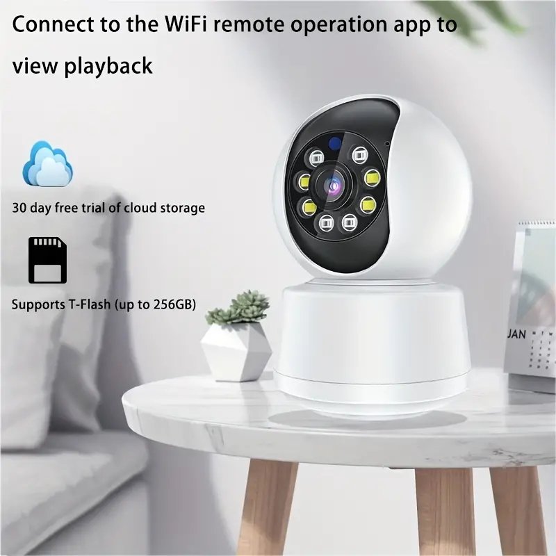P6slite Indoor Network IPC Wireless 3MP PT Camera Cute Design Full Color Night Vision 128G TF Card Motion Alarm Security Camera