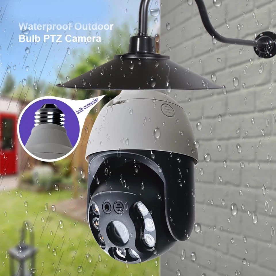Wistino security camera light bulb 360 wifi cloud storage color night vision cc camera wifi