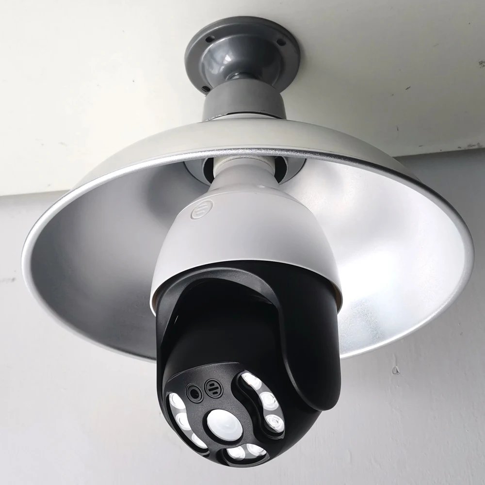 Wistino security camera light bulb 360 wifi cloud storage color night vision cc camera wifi