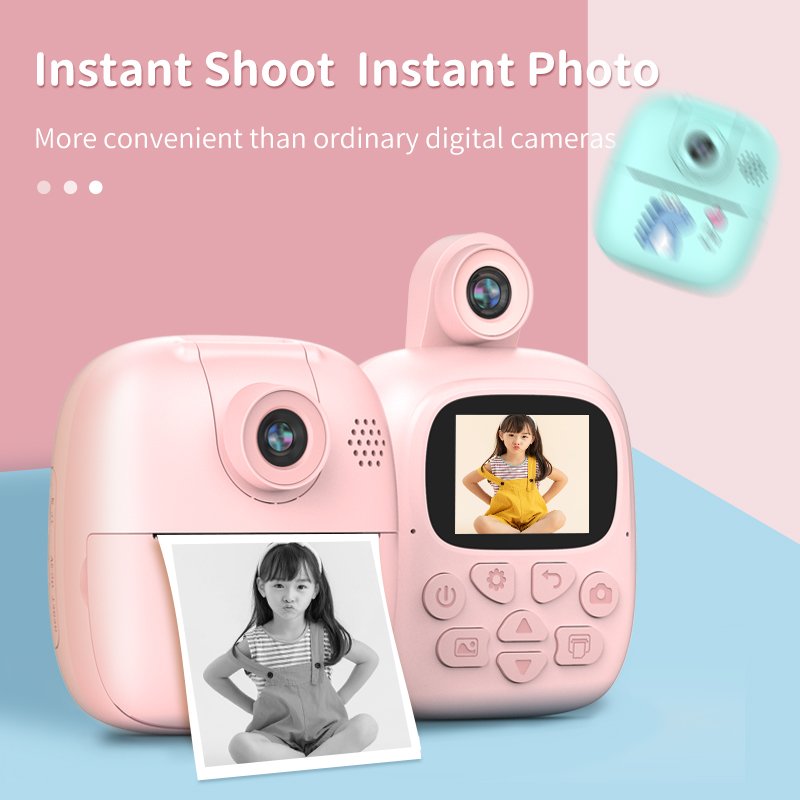 Factory Instant Camera Video Child Selfie Camera 2.0" Screen Toddler Kids Selfie Video Children Toy Kids Instant Cameras