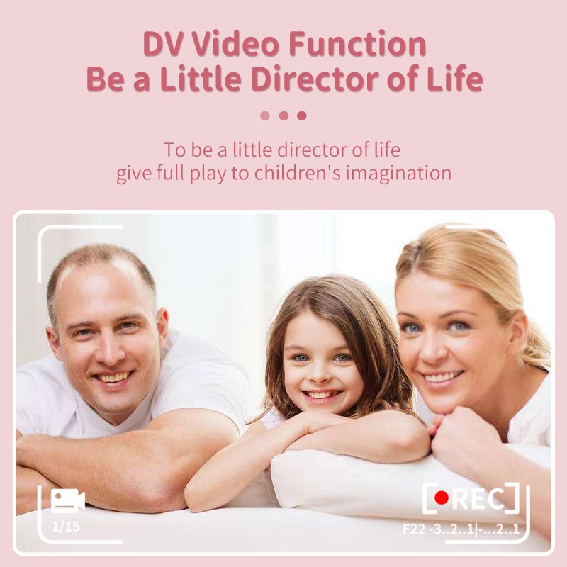 Factory Instant Camera Video Child Selfie Camera 2.0" Screen Toddler Kids Selfie Video Children Toy Kids Instant Cameras