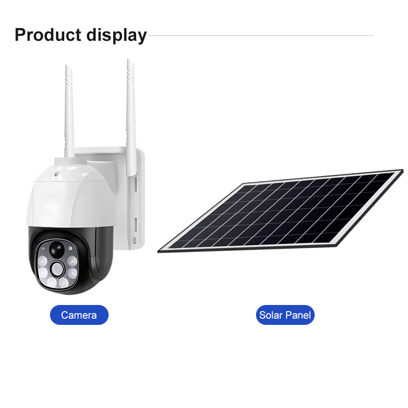 Outdoor Weatherproof WiFi Solar CCTV Security Dome Camera with Wide Angle Motion Detection Low Power Features