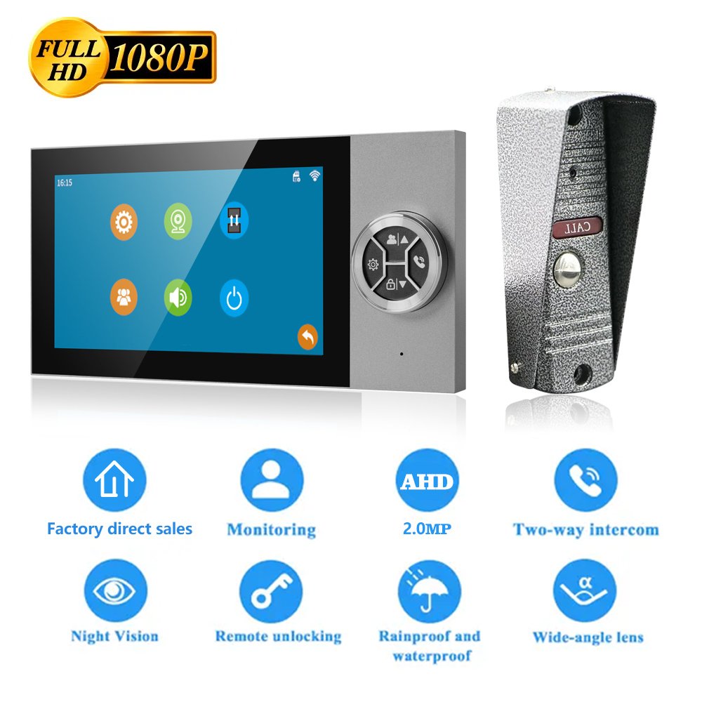 4-Wire 2MP Intercom System Villa Video Door Phone Intercom Supplier Wholesale Intercom System For Home
