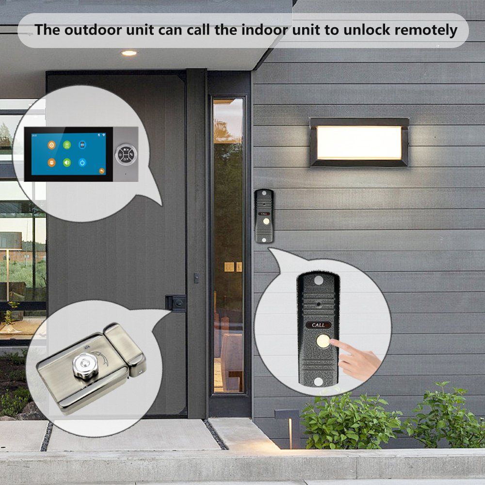 4-Wire 2MP Intercom System Villa Video Door Phone Intercom Supplier Wholesale Intercom System For Home