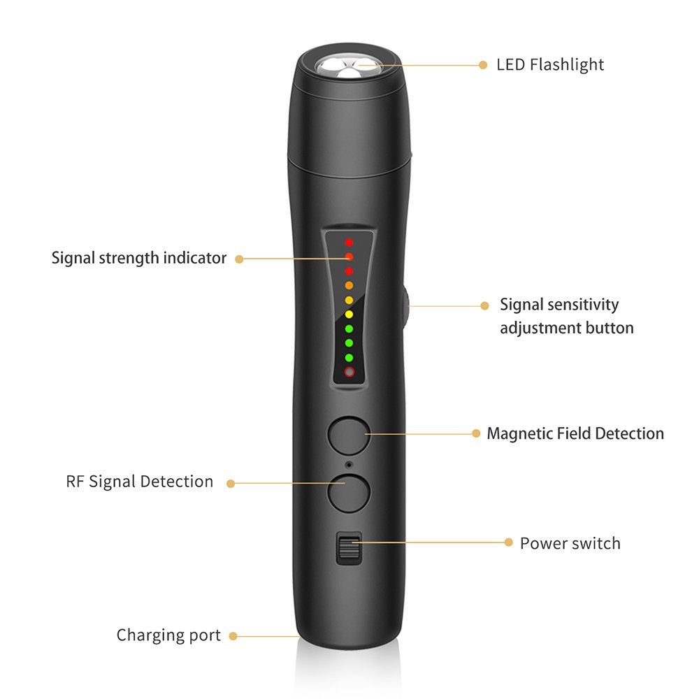 NOYAFA JMS110 3-in-1 Anti Spy detector Portable Mini Rf Signal Detector Hidden Cameras Scanner