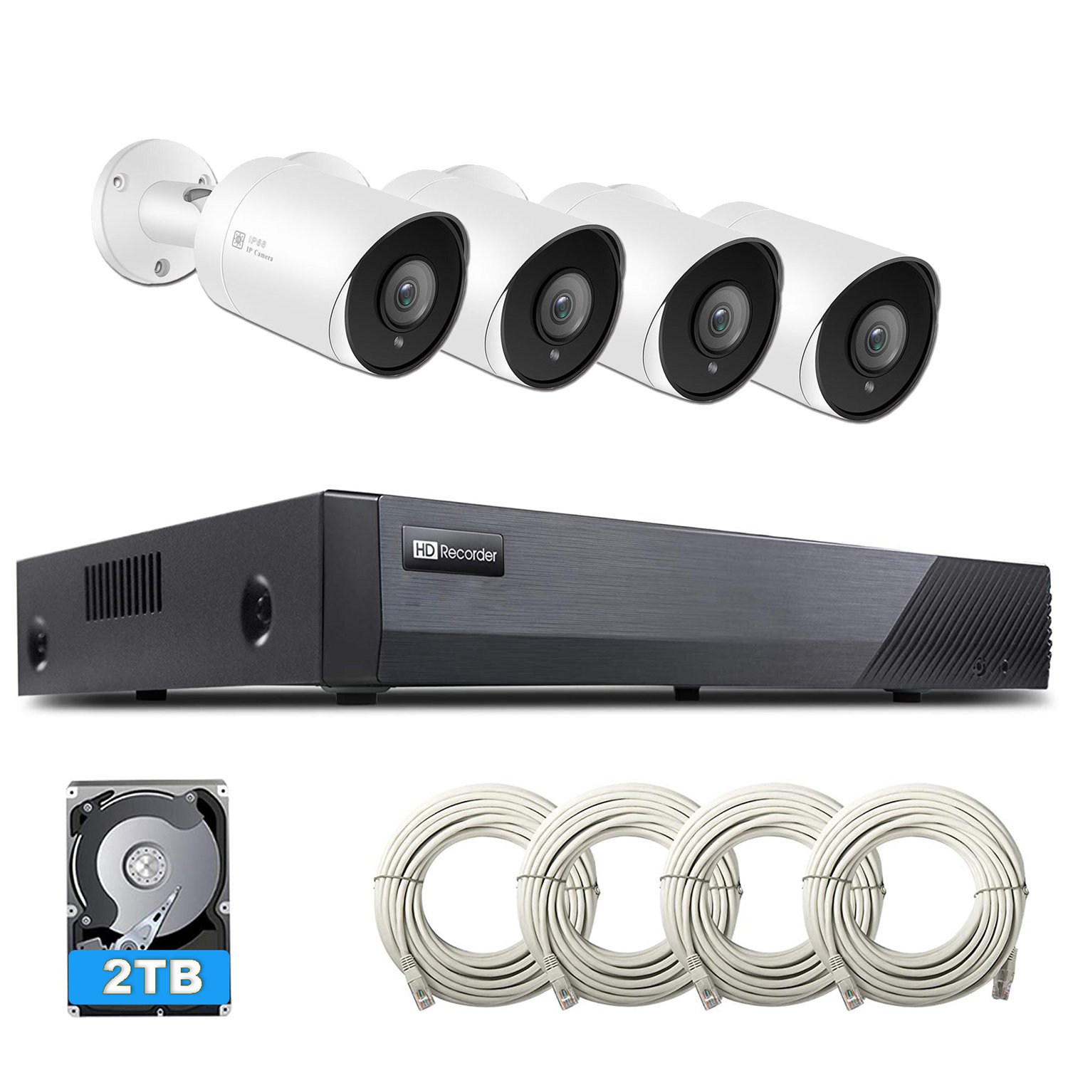 5mp SON Y sensor Hik DH alike network PoE camera IP66 compatible with Hik TVT support Audio AI human body detection
