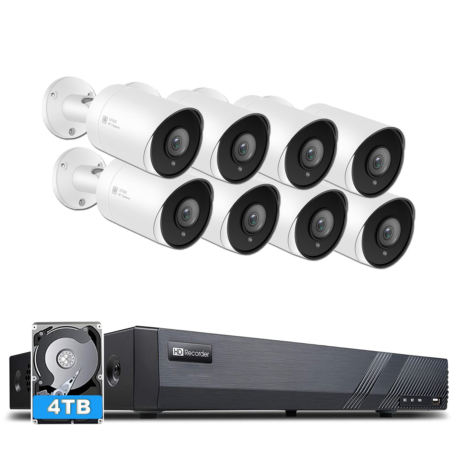 5mp SON Y sensor Hik DH alike network PoE camera IP66 compatible with Hik TVT support Audio AI human body detection