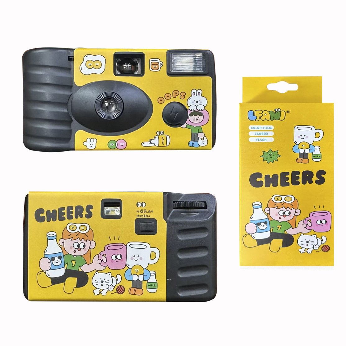 35mm film camera 2023 New Custom Design Disposable Camera 35MM with Film Portable Mini Sport Outdoor Film Camera