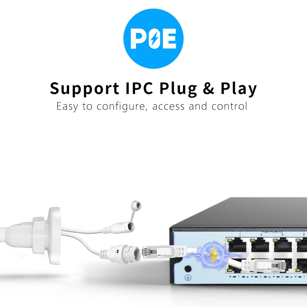 Best 3MP Full Color IP PoE Camera Smart Dual Light Plug and Play DA Hik Compatible Built-in Mic 5MP Network Cctv Bullet Camera