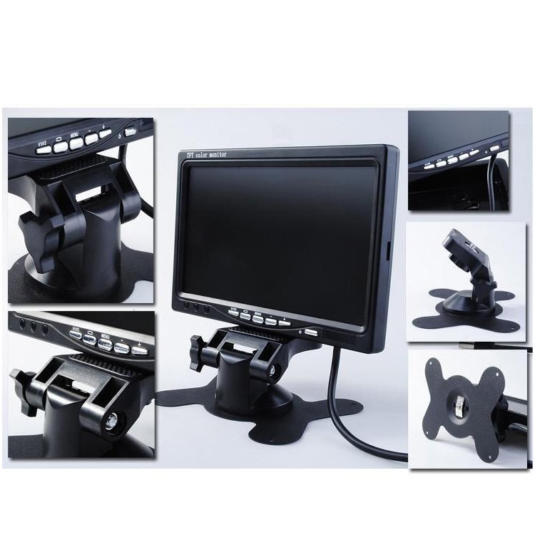 Hot selling Car Tv Monitor 7 Inch Car Lcd Monitor Product for Car Truck Bus Reverse Rear View Security
