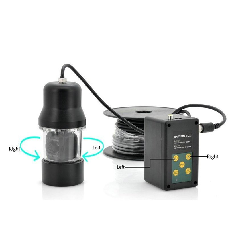Waterproof Fish Finder Underwater Fishing Video color CCD Camera System with DVR at 20m to 300M cable