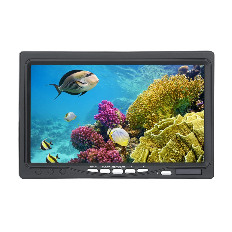 Waterproof Fish Finder Underwater Fishing Video color CCD Camera System with DVR at 20m to 300M cable