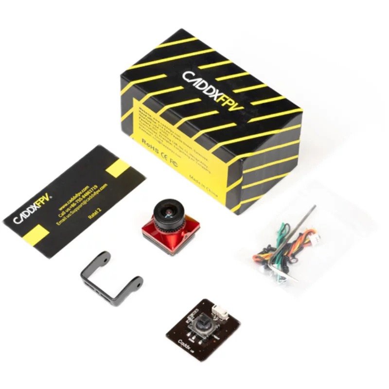 Caddx Ratel 2 FPV Analog Camera 2.1mm Lens Mini Camera Night Vision 1200TVL Used for Drone Accessories