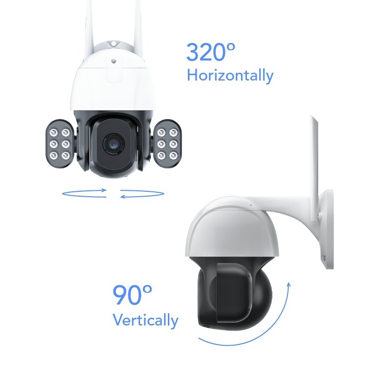 Hot Sale Network Camera 5MP Camera Outdoor Wireless Auto Tracking PTZ WiFi Home Security CCTV Camera