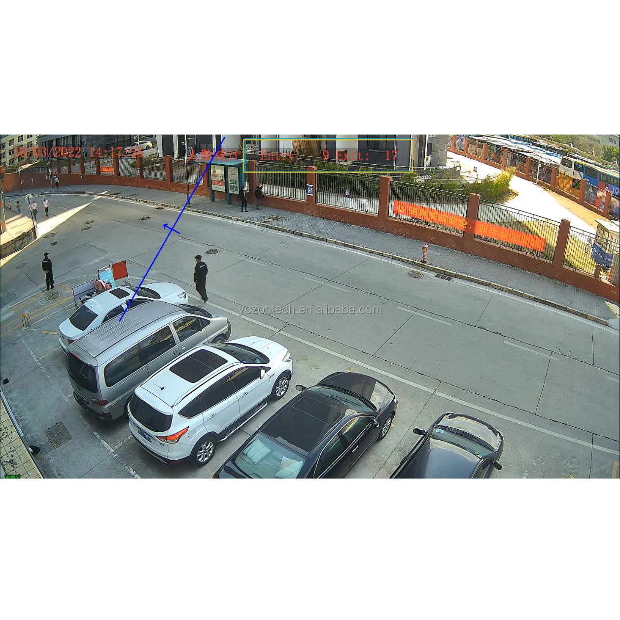 Vandal People counting AI camera 5MP 2.8-12mm Varifocal lens Network camera 50m IR distance Mic Human detection NDAA