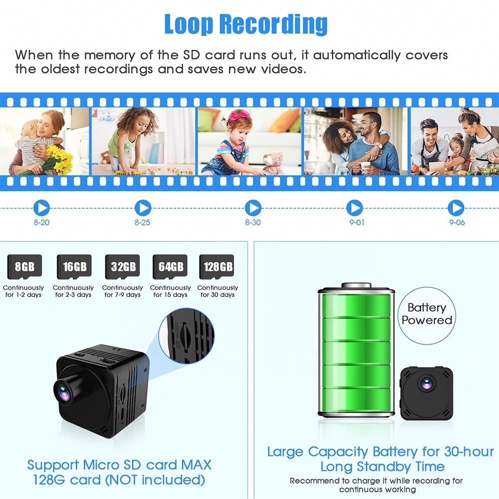 QZT cam wireless mini HD 4k wifi mini camera