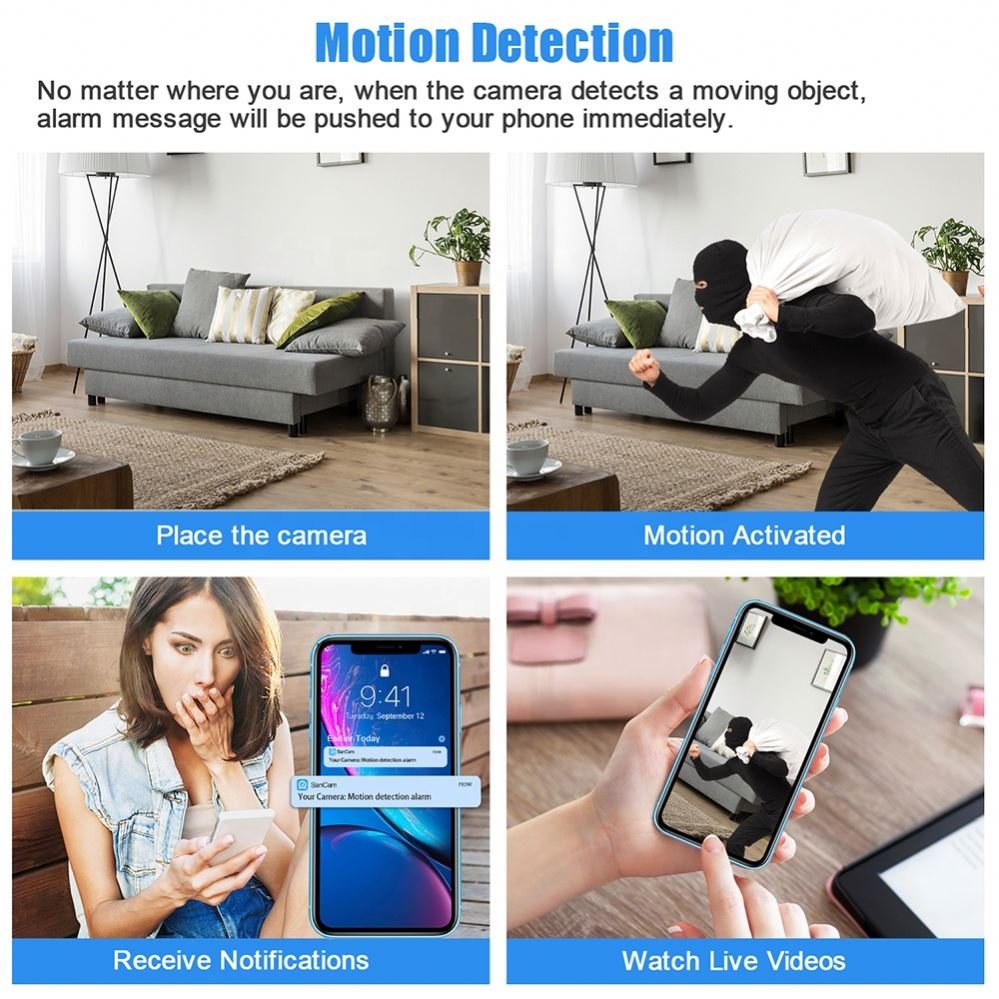 QZT cam wireless mini HD 4k wifi mini camera