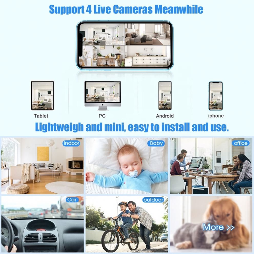 QZT cam wireless mini HD 4k wifi mini camera