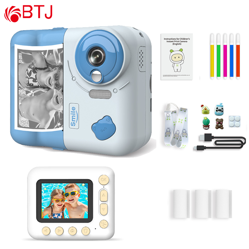 New 2.4 Inch IPS HD Screen Kids Small Printing Mini Camera Digital Instant Quick Print Camera For Kids With Immediate Print