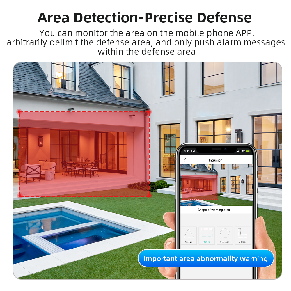9MP Multi Lens Dual Screen Network Camera WIFI PTZ Camera Outdoor Waterproof Auto Tracking Security Camera ICSEE