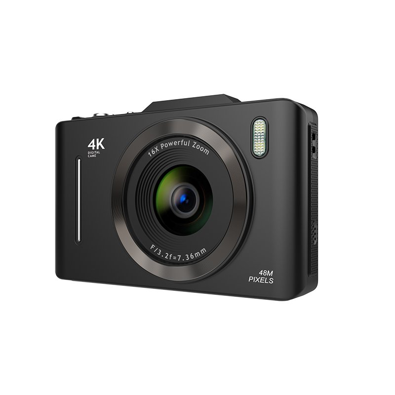 48MP 16X Zoom IPS with LCD Flash light Digital Camera Video Camcorder Anti-Shake Photo for Kids Gift Portable Mini Camera