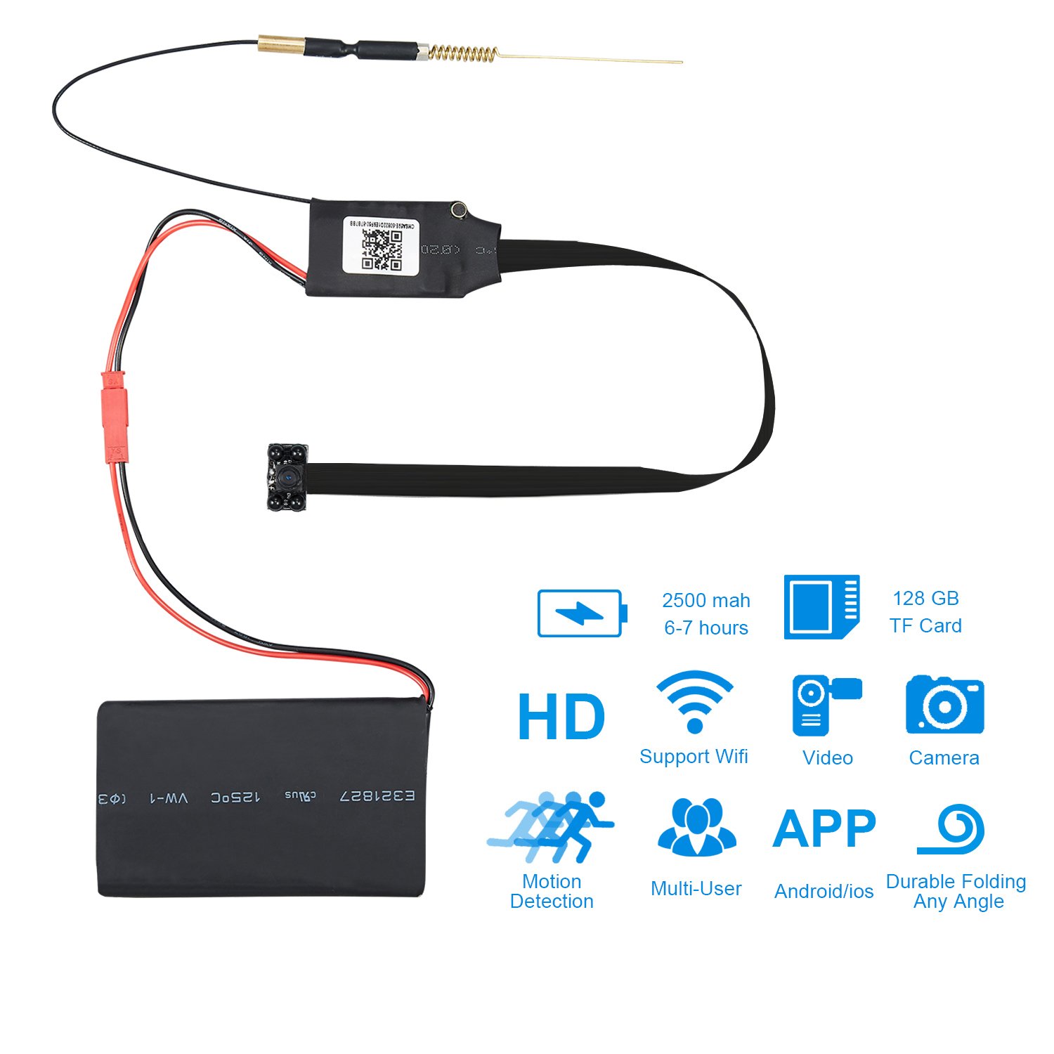 DIY Cam Mini Camera With night vision Wireless Nanny Cam 1080P HD with Motion Detection Security Cameras for Home Office Outdoor