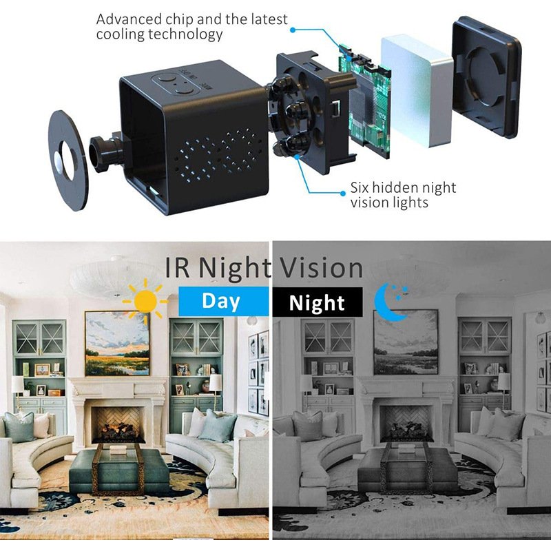1080P HD Infrared Night Vision Wireless Mini Video Camera Small Video Recorder Micro Mini Camera