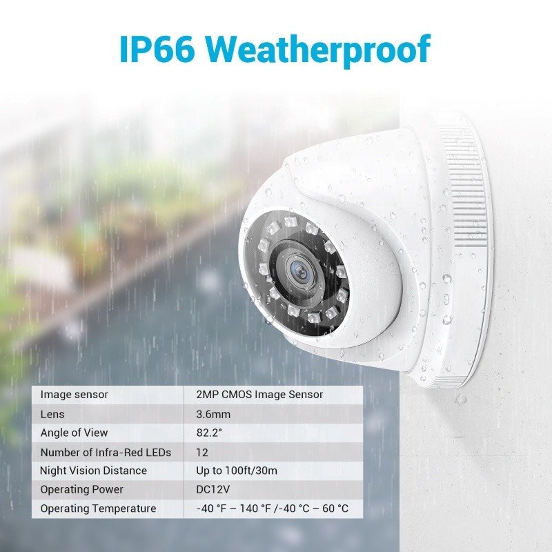 8CH 5MP H.265+ DVR Security Camera System 8pcs 1080p Outdoor Security Waterproof CCTV Camera P2P