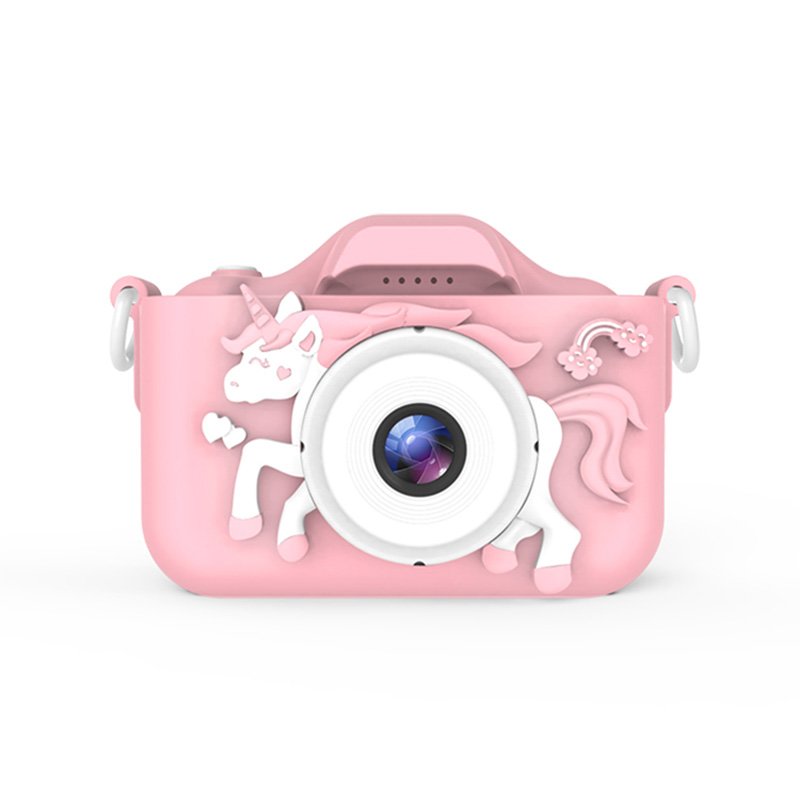 Outdoor Photography 2 Inch HD Screen Chargeable Digital Mini Camera Kids Cartoon Cute Digital Camera for Child Birthday Gift