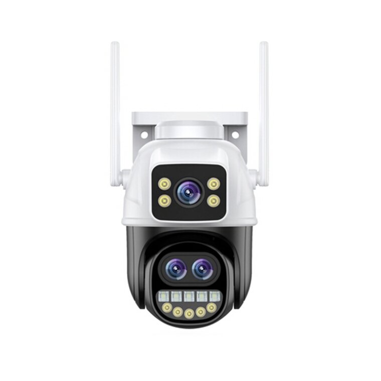 9MP Auto Tracking Wireless Security icsee WIFI Camera Dual Lens iCsee ptz Outdoor wifi Security Camera