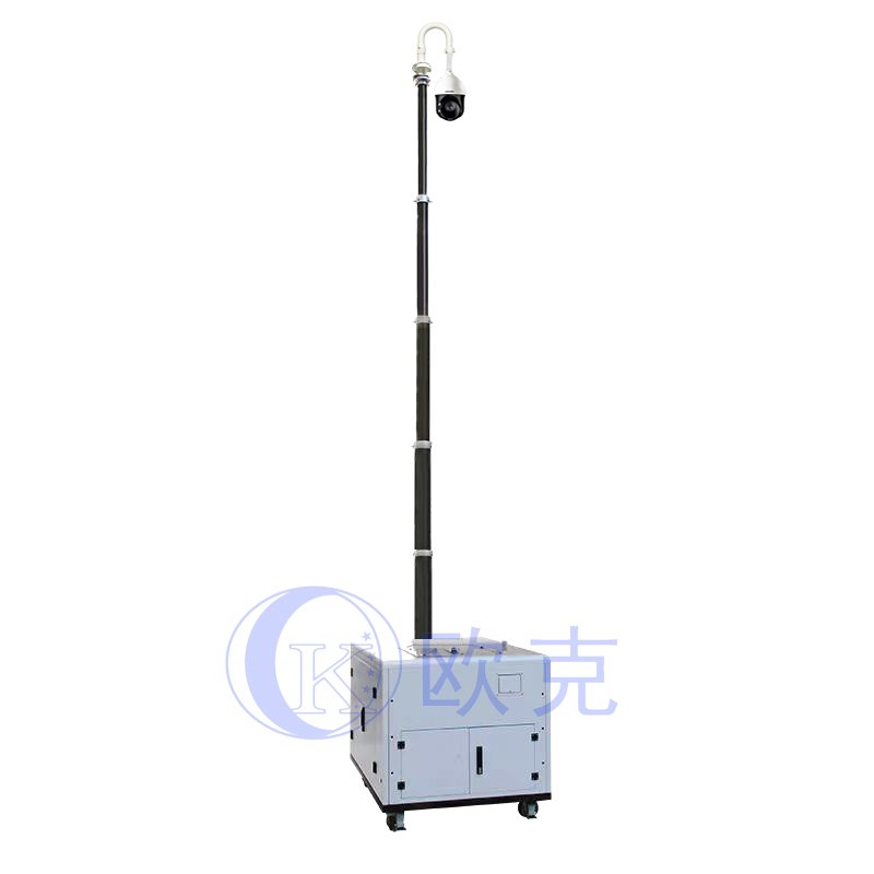 All-In-One Mobile Solar Security Trailer with Rapid Deployment CCTV Camera Solution Analog Camera