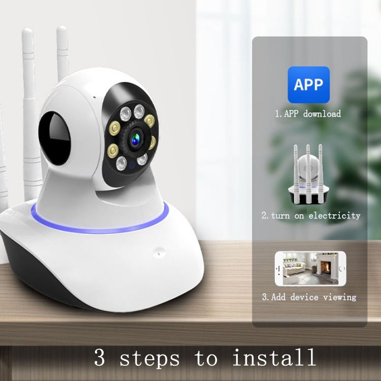 Loosafe Good Quality 720P V380 APP Wireless Night Vision IP Camera Smart Home Security V380 Wifi CCTV Camera