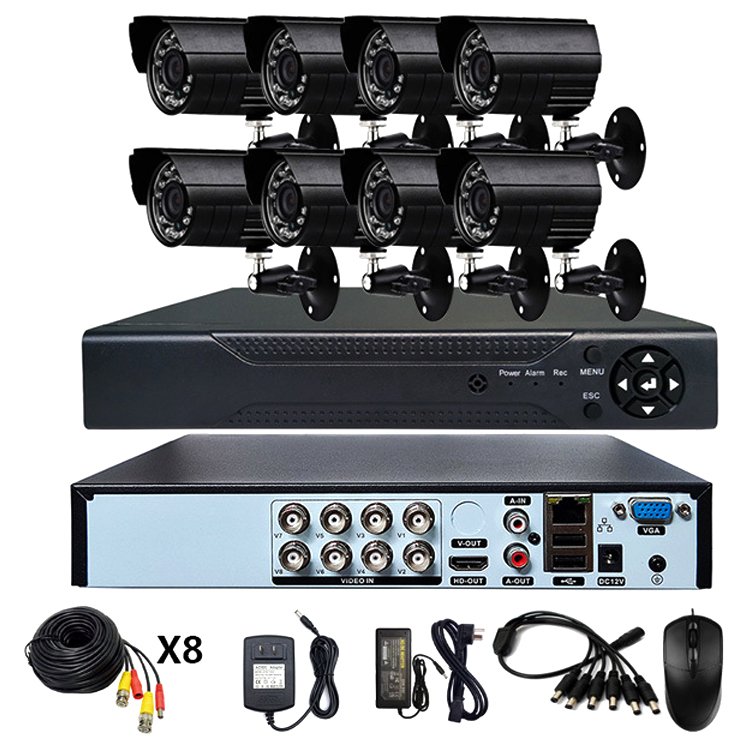 Wholesale Outdoor 4 8Channel Security Set AHD DVR Kit Camera
