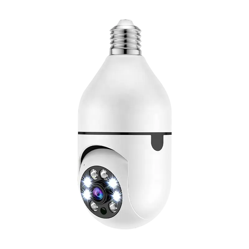 High quality E27 night vision wireless light bulb camera 360 cctv hidden 5G /2.4G wifi mini ip security digital camera