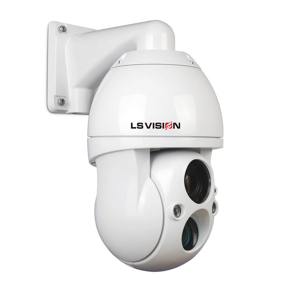 LS VISION Outdoor Security Surveillance IP Camera 4MP/8MP with Built-In Siren and Micro SD Card Storage Options Network Camera
