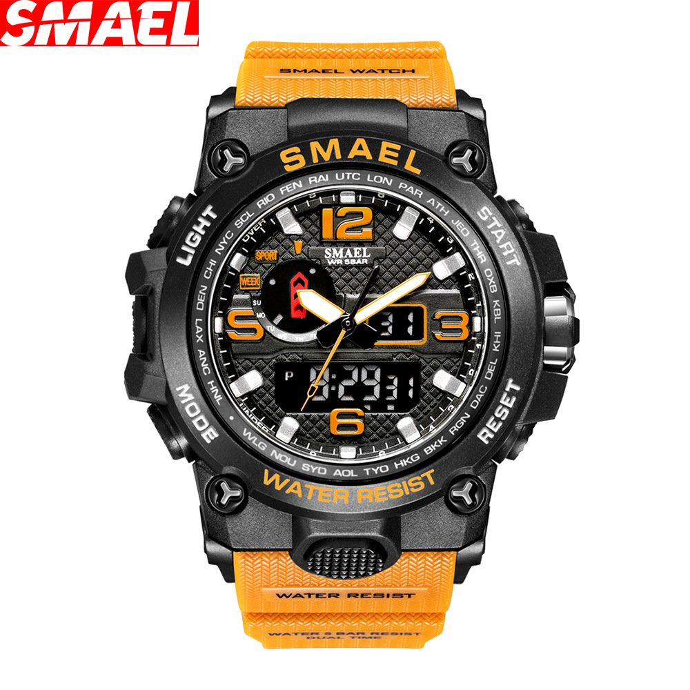 Factory Sports Smael Quartz Watch Analog Wrist Led Display Luxury Mens Digital Watches