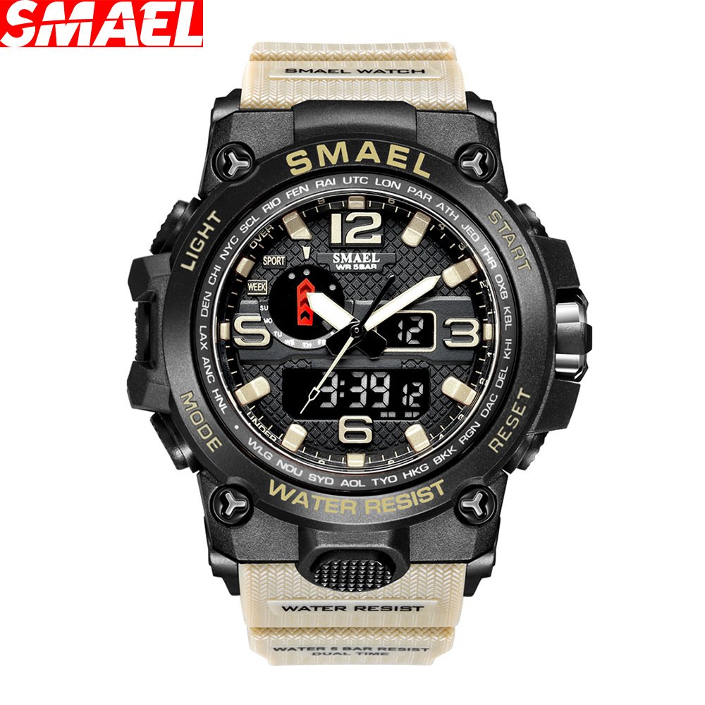 Factory Sports Smael Quartz Watch Analog Wrist Led Display Luxury Mens Digital Watches