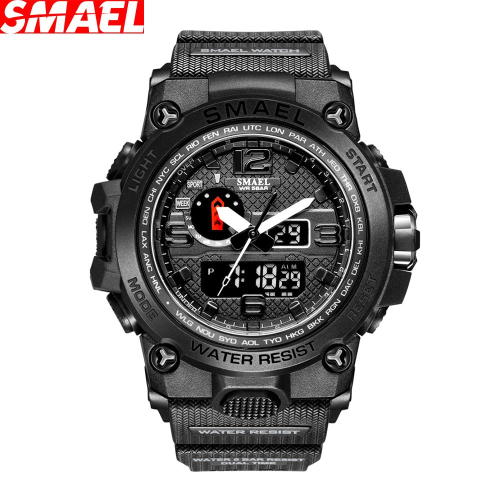 Factory Sports Smael Quartz Watch Analog Wrist Led Display Luxury Mens Digital Watches