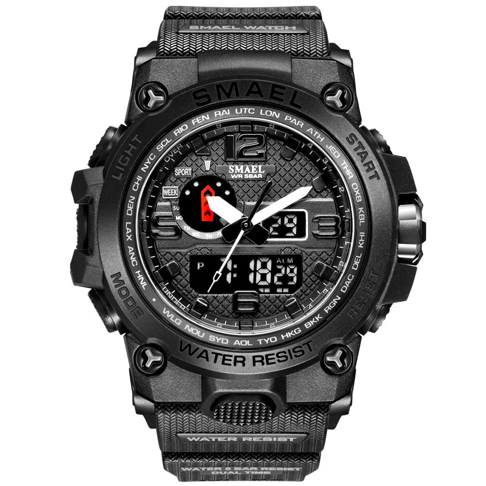Factory Sports Smael Quartz Watch Analog Wrist Led Display Luxury Mens Digital Watches