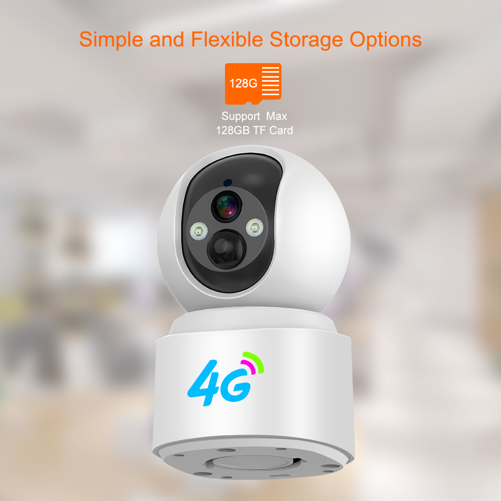 AOV Home Security Camera CCTV IP Low Power Dual Lens Two-way Voice Intercom 4G SIM Card WIFI Network Wireless PTZ Camera