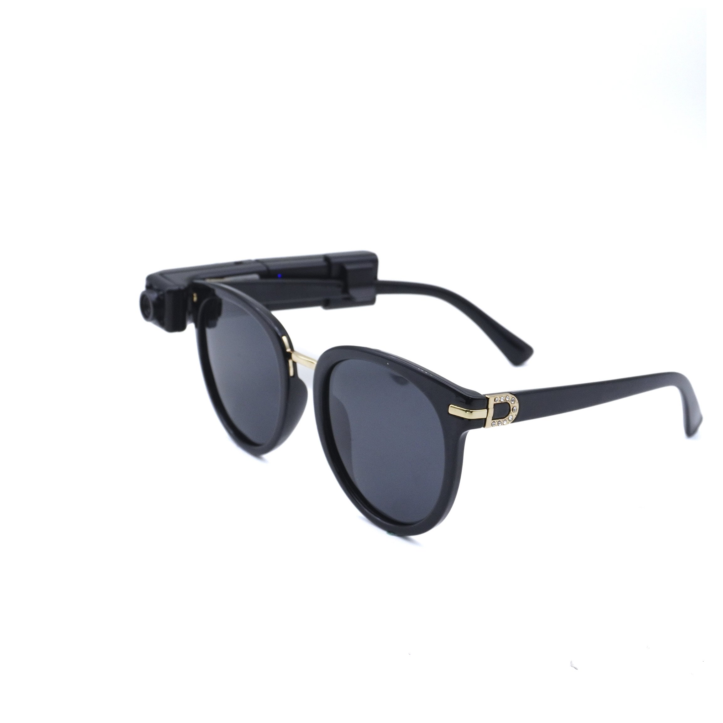 Factory direct sales Mini WiFi ip POV human visual recording night vision glasses camera available for team work monitor